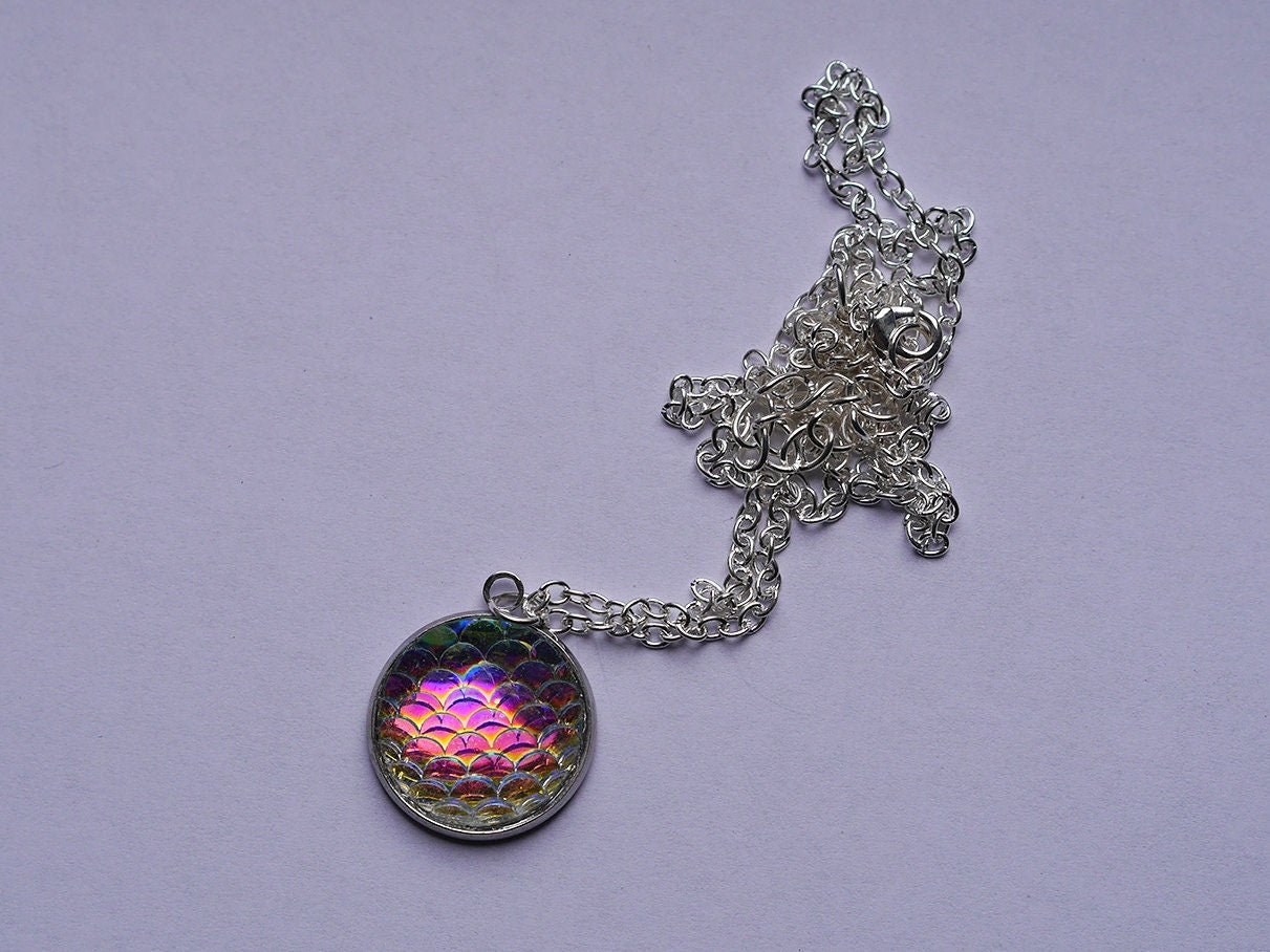 Mermaid Dragon fish necklaces Vintage style choker Cute Filigree silver