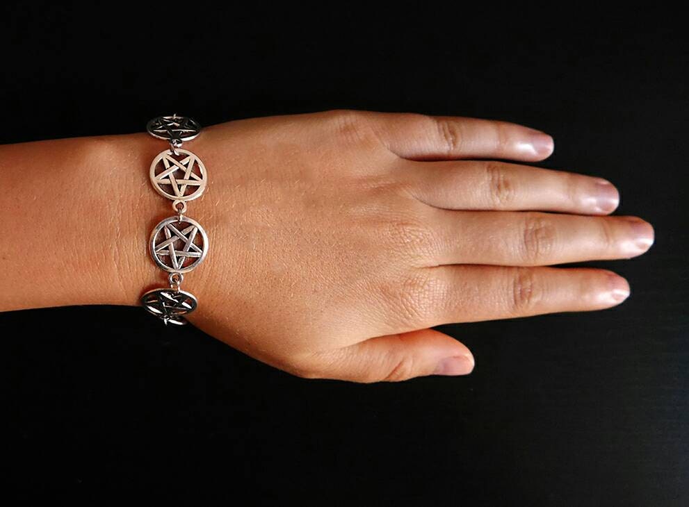 Pentagramm Armband goth gothic
