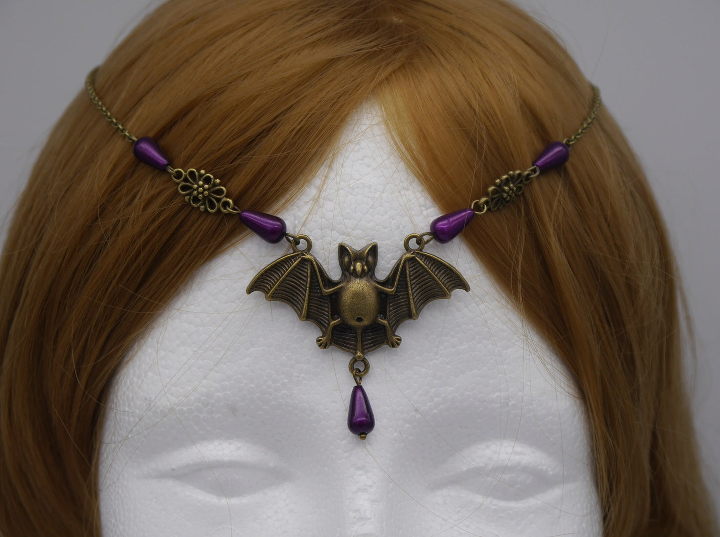 Fledermaus Tiara ~ Kette ~ Mittelalter Kopfschmuck ~ gothic Bat