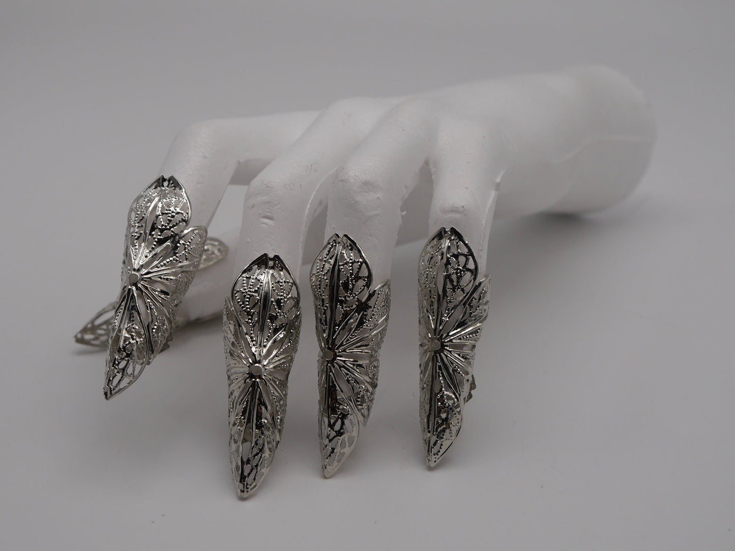 5pc Filigree Claws Nails ~ Nails ~ Nagel ~ Krallen ~ Ringe ~ elfe ~ elv ~ Nägel