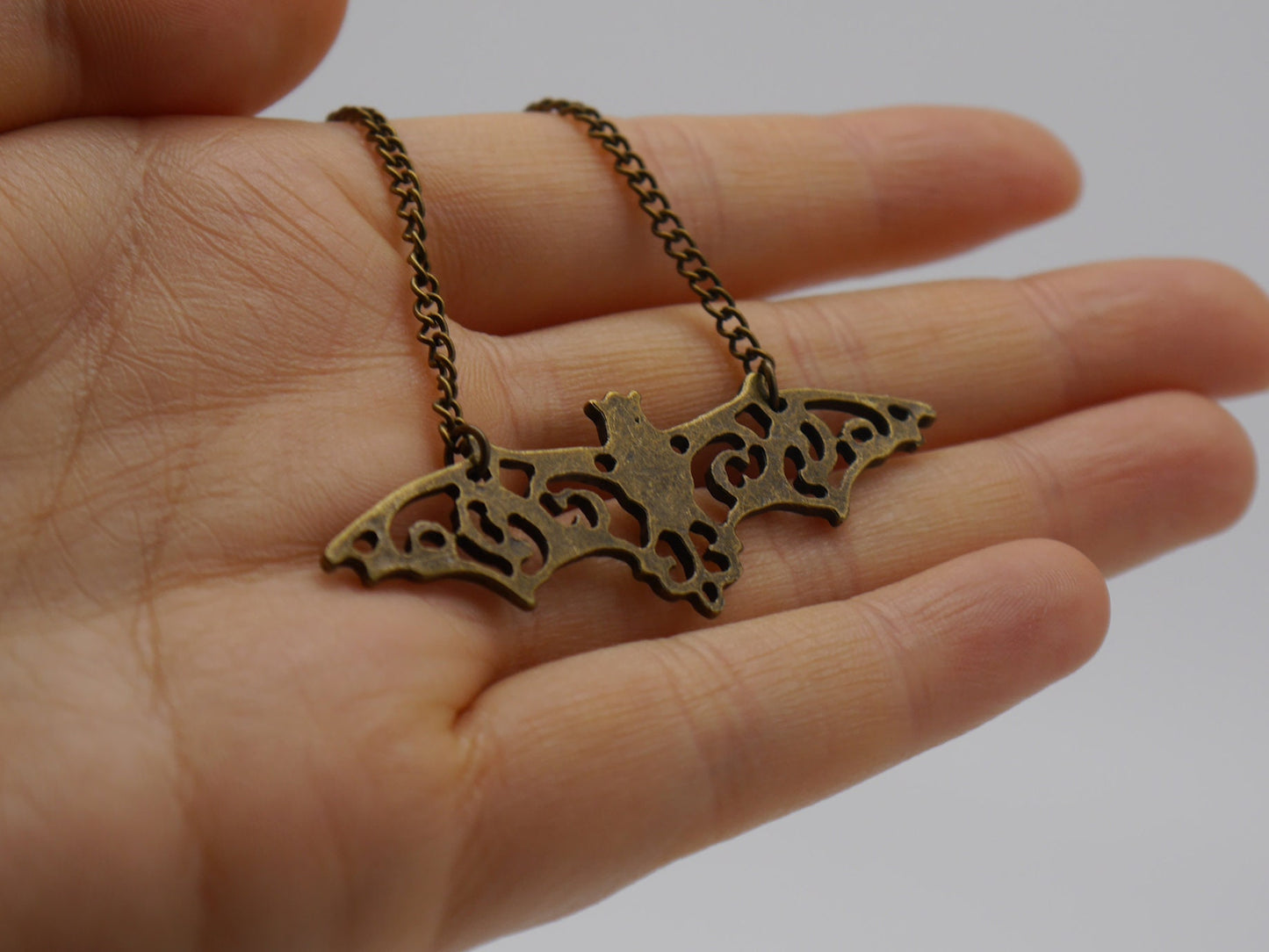 Fledermaus Kette ~ bat ~ gohic ~ goth ~ wicca ~ metall