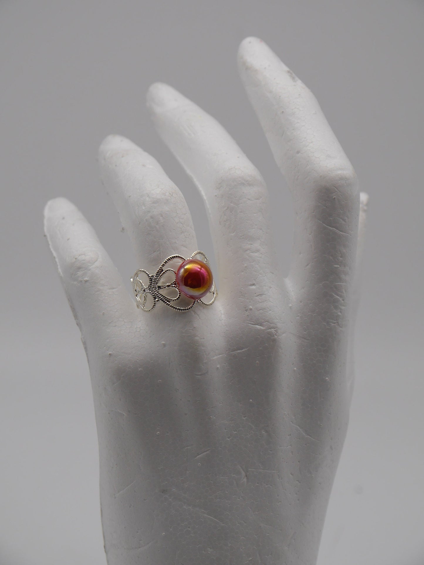 Moon Child Ring ~ Elfe ~ Elb ~ Fantasy ~ Meerjungfrau ~ verstellbar ~ Vintage style ~ Filigree silver ~ Handmade rings ~ Adjustable