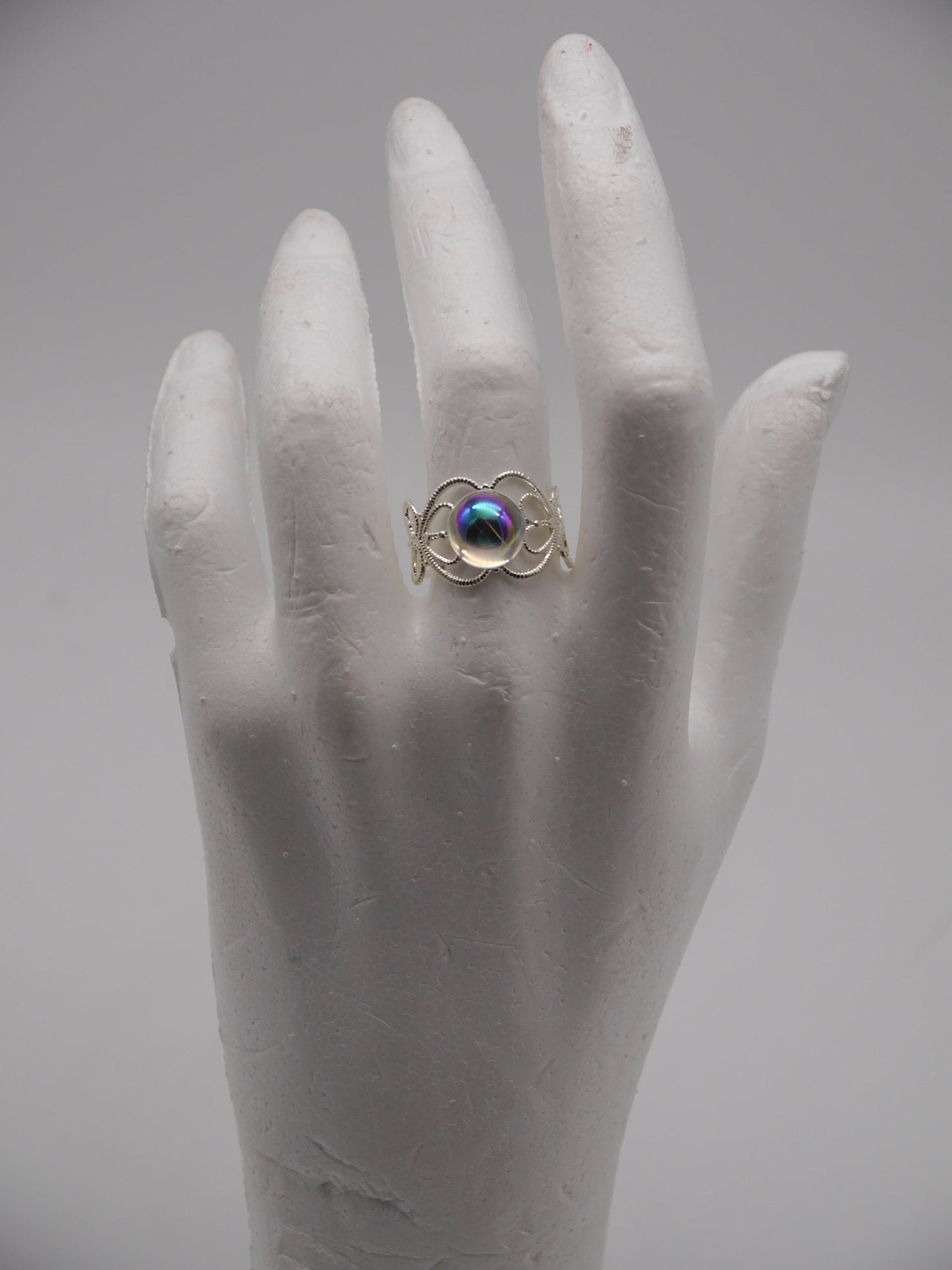 Moon Child Ring ~ Elfe ~ Elb ~ Fantasy ~ Meerjungfrau ~ verstellbar ~ Vintage style ~ Filigree silver ~ Handmade rings ~ Adjustable