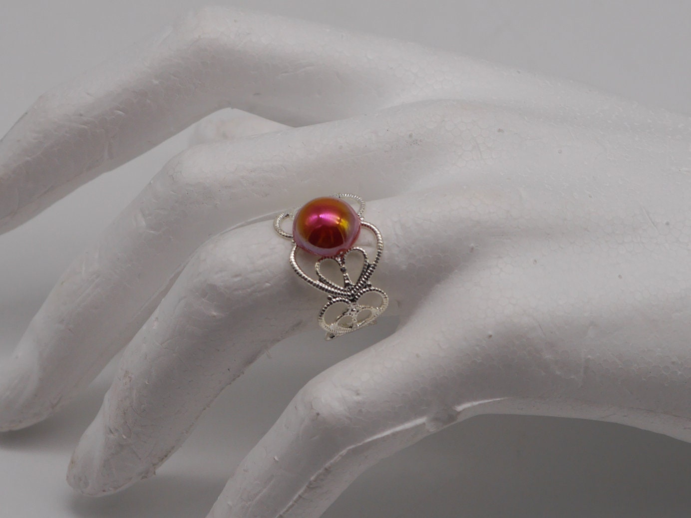 Moon Child Ring ~ Elfe ~ Elb ~ Fantasy ~ Meerjungfrau ~ verstellbar ~ Vintage style ~ Filigree silver ~ Handmade rings ~ Adjustable