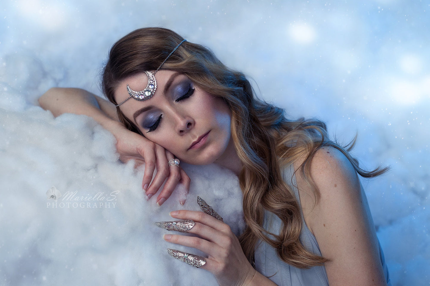 Moon Child Ring ~ Elfe ~ Elb ~ Fantasy ~ Meerjungfrau ~ verstellbar ~ Vintage style ~ Filigree silver ~ Handmade rings ~ Adjustable