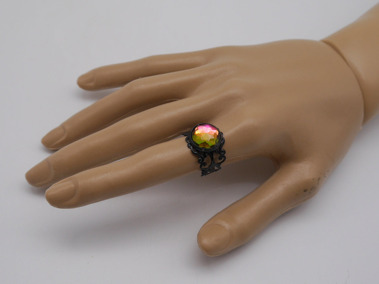 Adjustable Gothic Ring ~ Goth ~ vampir ~ wicha ~ witch ~ rings ~ jewellery ~ Vintage ~ Filigree