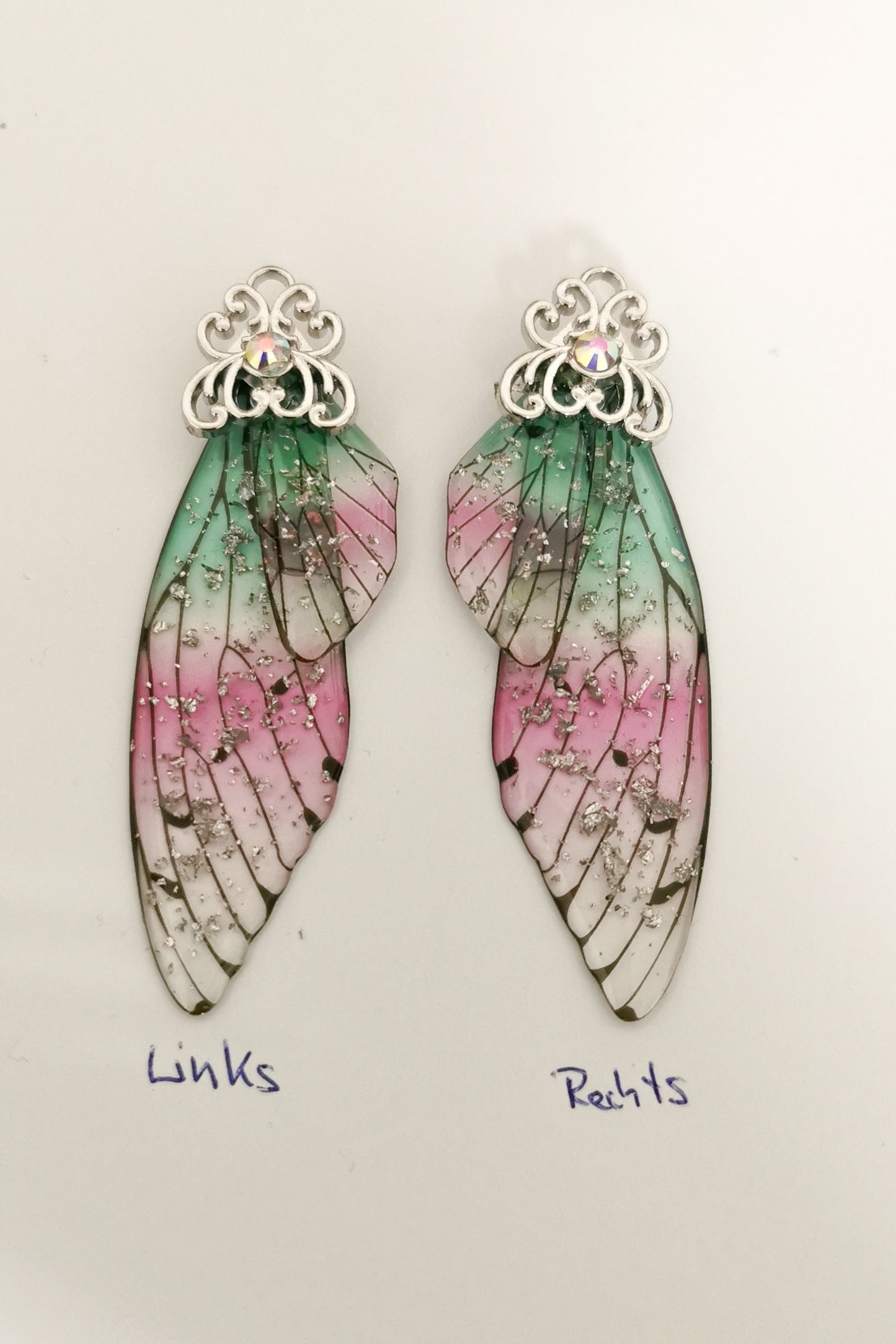 mystische Schmetterling Flügel Kette ~ Fee ~ Anhänger ~ Halskette ~ Butterfly Wings ~ Fairy Wing ~ Libelle