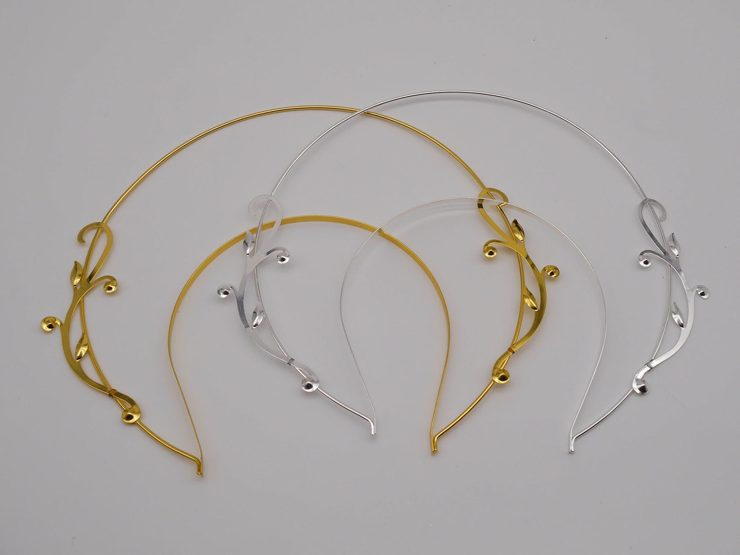 gold or silver basic Elv double Halo ~ Elfe ~ Fee ~ Royal ~ Metal ~ religiös ~ gloriole ~ nimbus ~ crown ~ Krone ~ Kranz ~ Heiligenschein