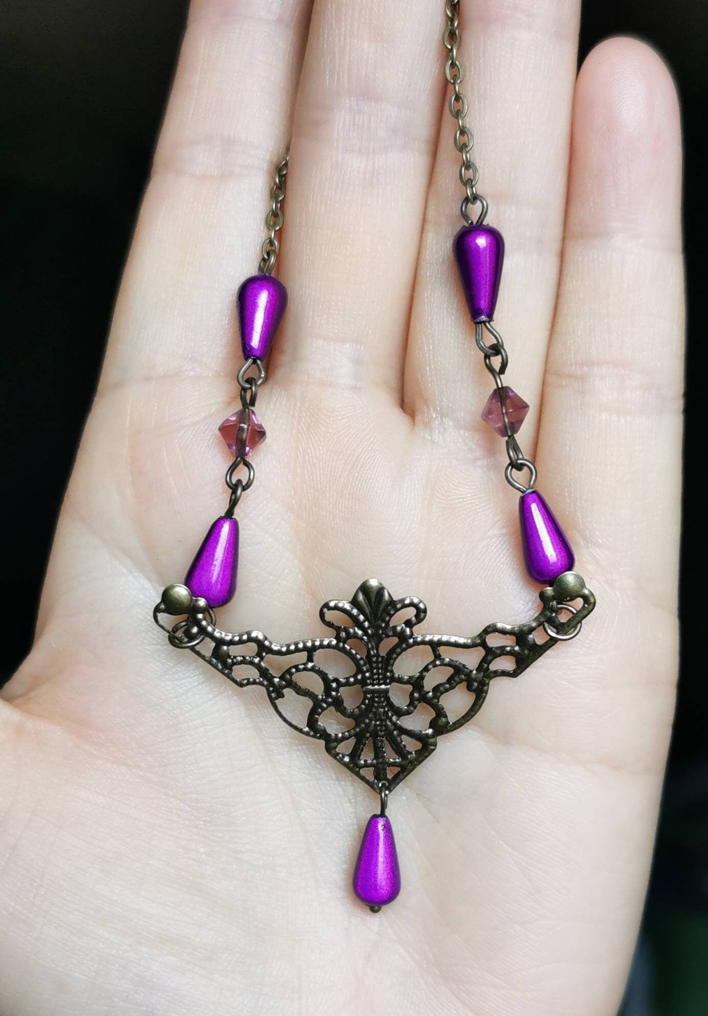 Keltischer Kopfschmuck in antik gold ~ Tiara ~ Mittelalter ~ Renaissance ~ Elfen ~ Stirnkette ~ Krone ~ Haarreif ~ Diadem - Fantasy