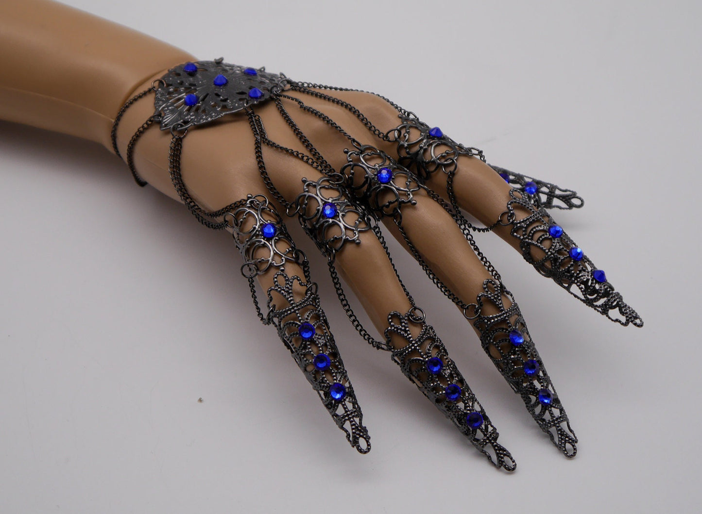 dark gothic Nails (1pc = 1 Full Hand Piece) ~ Filigree Claws ~ Nails ~ Nagel ~ Krallen ~ Ringe ~ Goth ~ Nägel ~ Tips