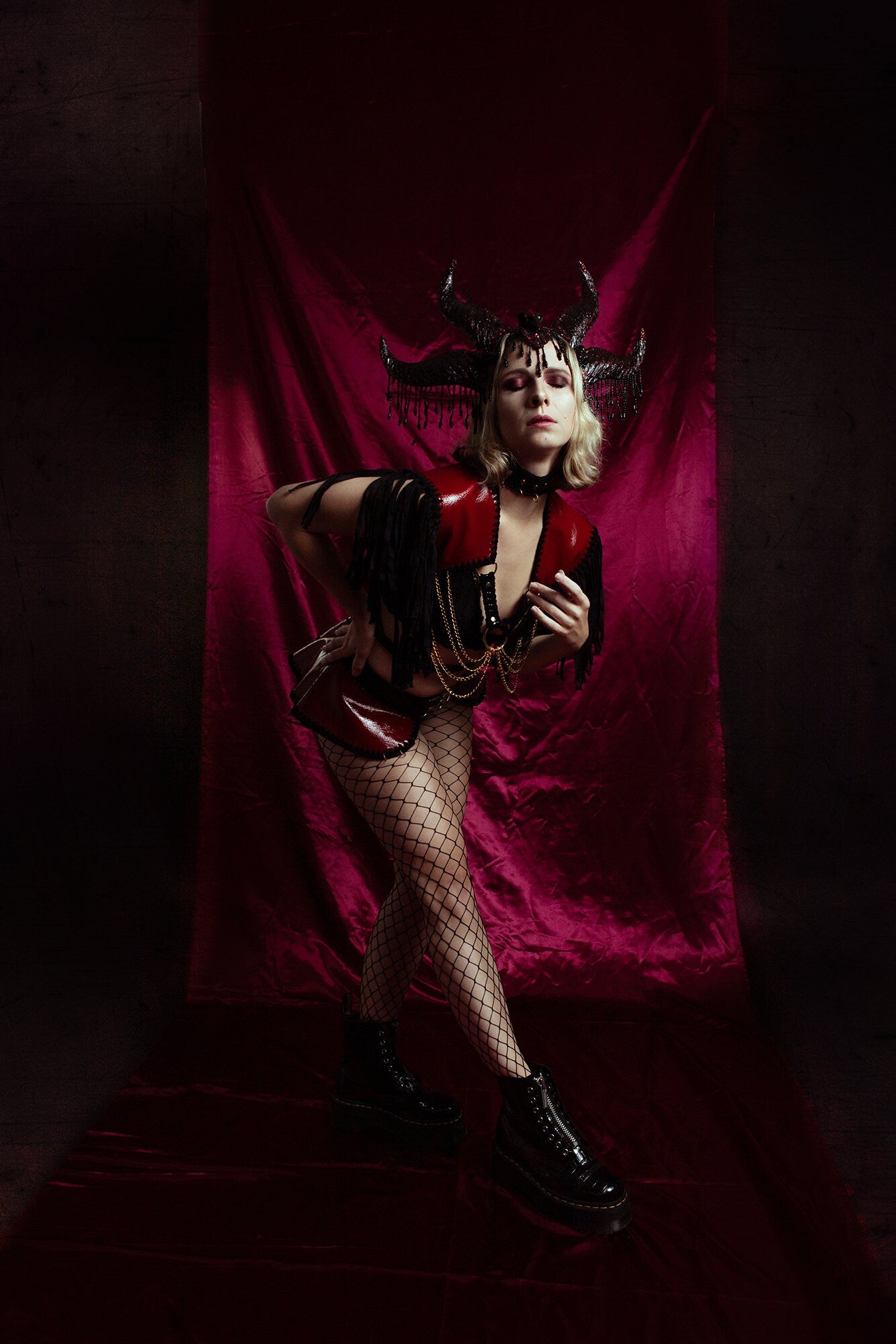 Dragon Queen / King Headdress ~ Horns Headpiece ~ Royal Headdress