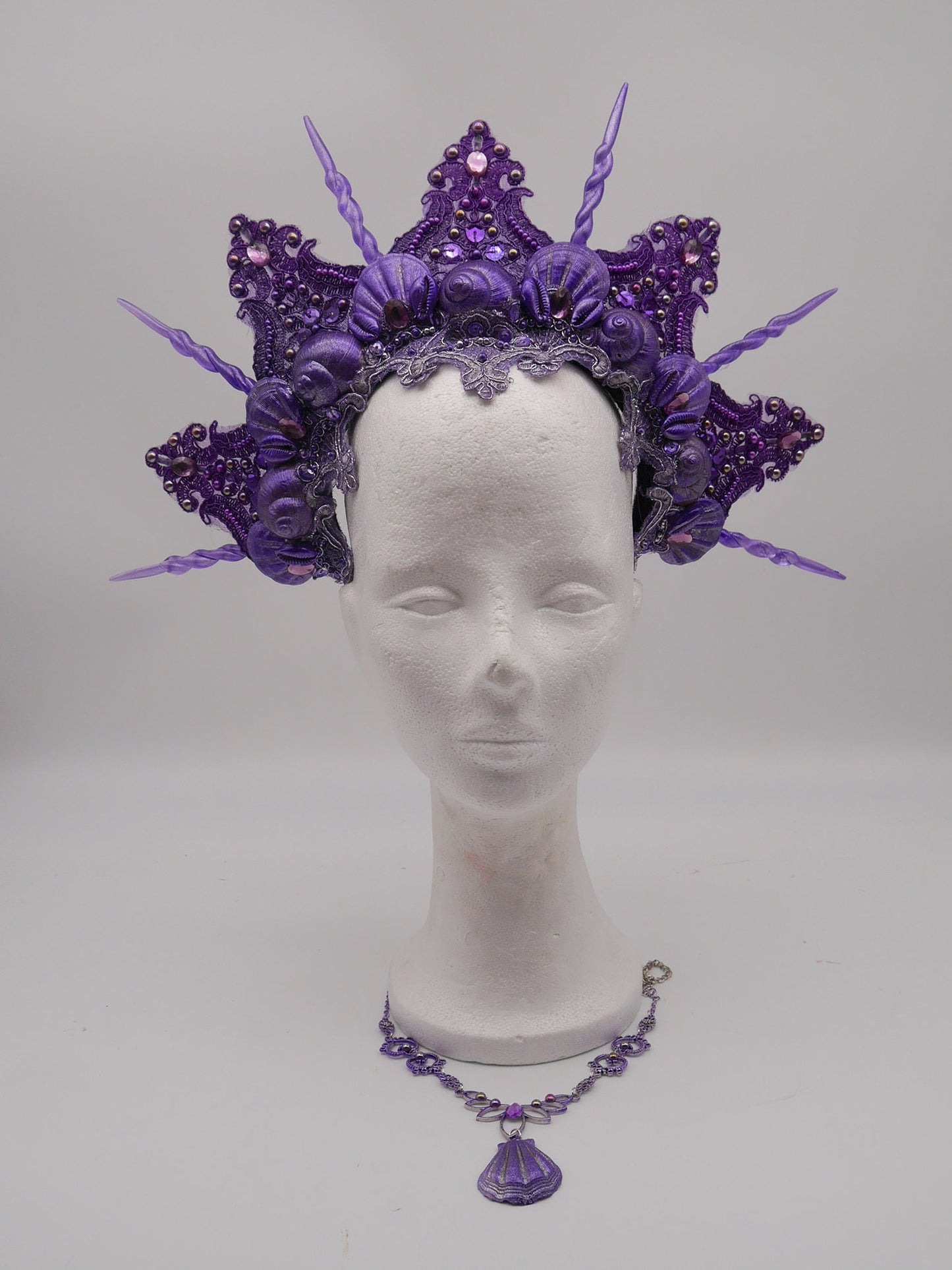 mermaid crown ~ Meerjungfrau Krone ~ Königin ~ Kopfschmuck ~ Sirene ~ Shell ~ Muschlekrone