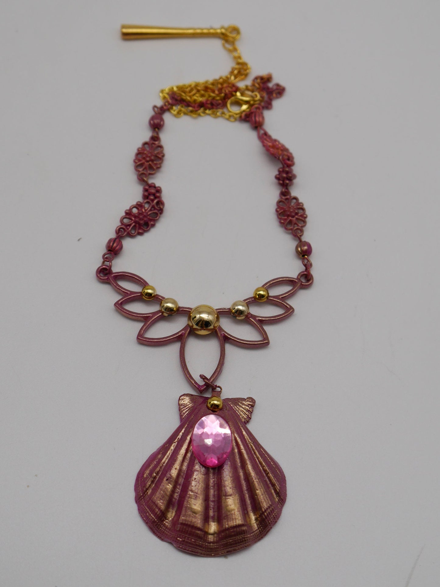 pink golden mermaid crown ~ Meerjungfrau Krone ~ Königin ~ Kopfschmuck ~ Sirene ~ Shell ~ Muschlekrone