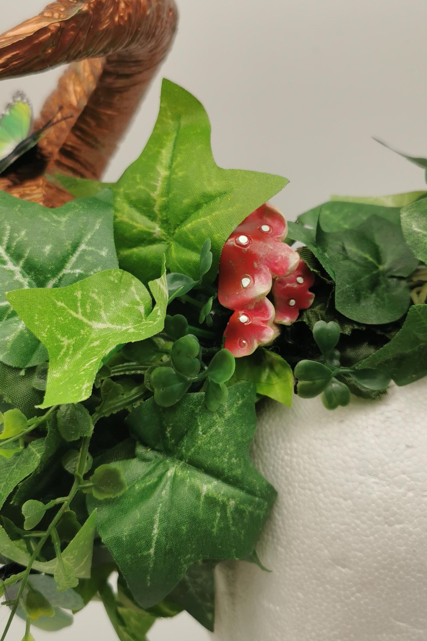 green butterfly Headdress ~ forest fantasy Horns ~ Elfen ~ Feen ~ faun Headpiece ~ Schmetterling ~ Kopfschmuck ~ Wald ~ Fee