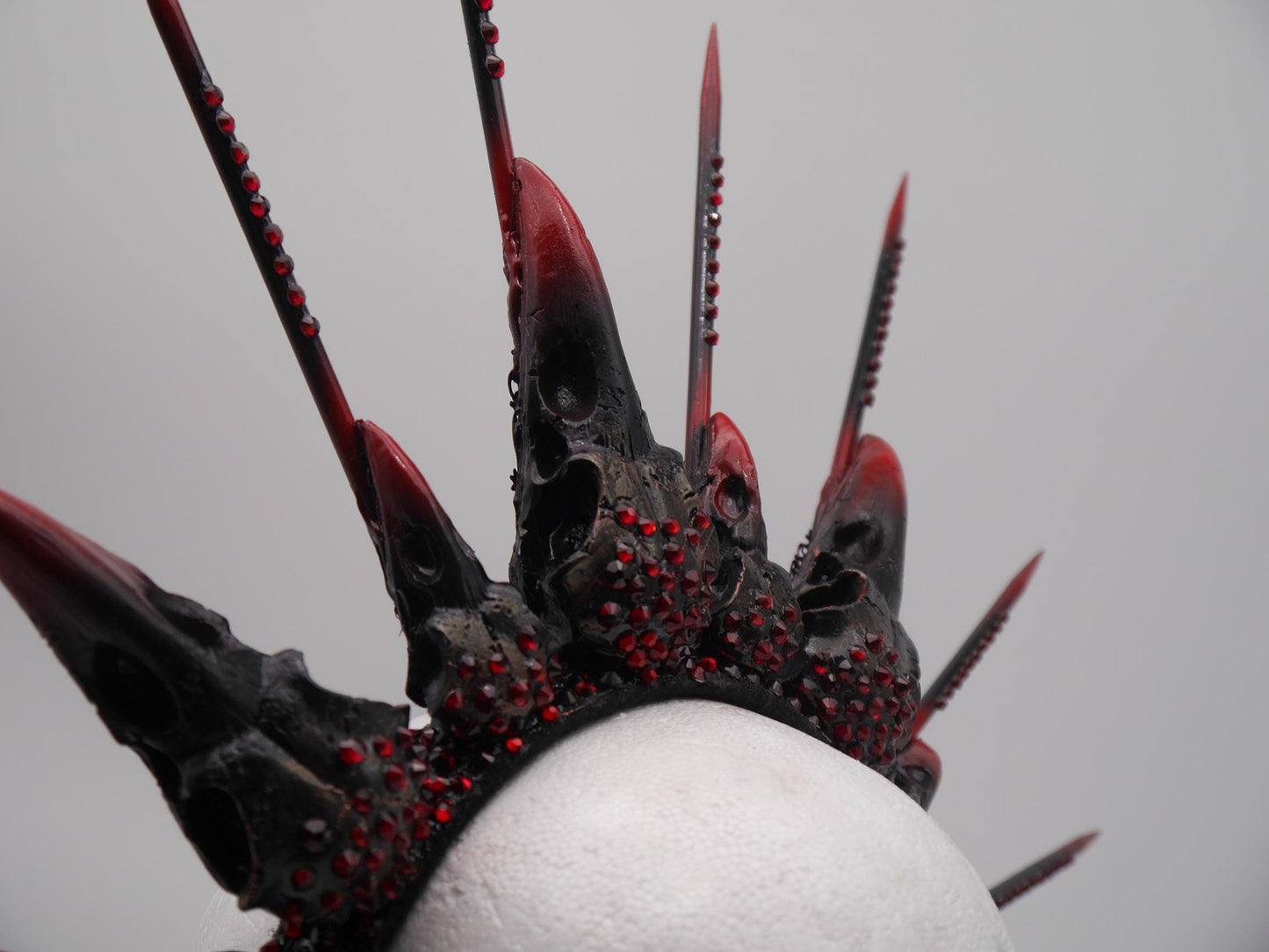 bloody Raven Halo ~ Gothic ~ Royal ~ skull ~ gloriole ~ nimbus ~ goth ~ Kranz ~ Heiligenschein ~ witch ~ Headdress ~ Headpiece