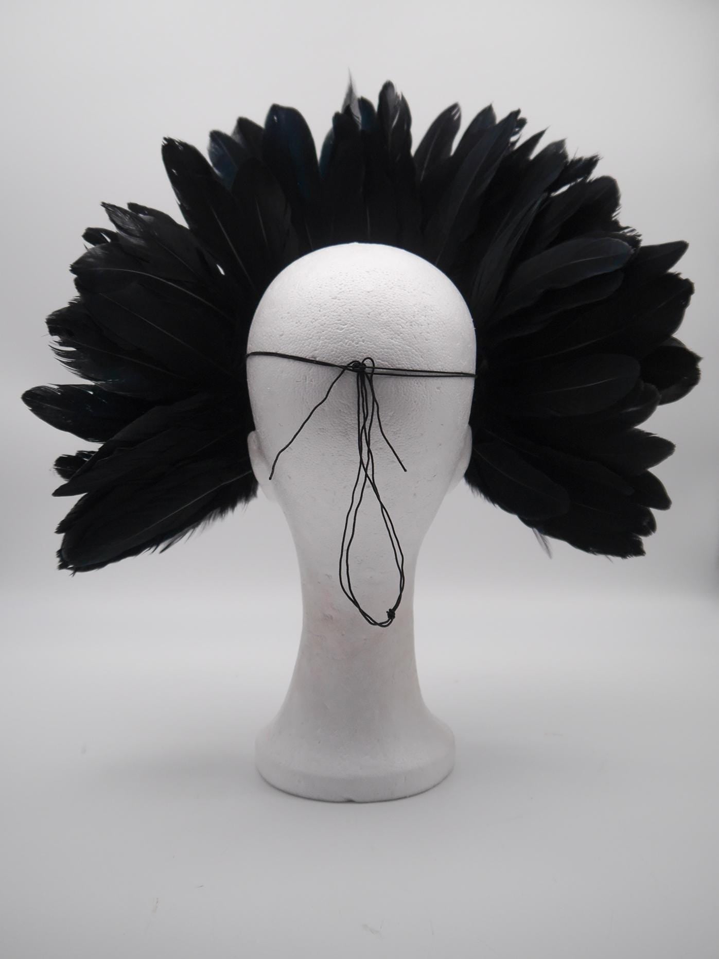 Raven Mask ~ Crow ~ Rabe ~ Vogel ~ Maske ~ Headdress ~ Headpiece ~ Skull - Bones ~ festival ~ Kopfschmuck ~ Teufel