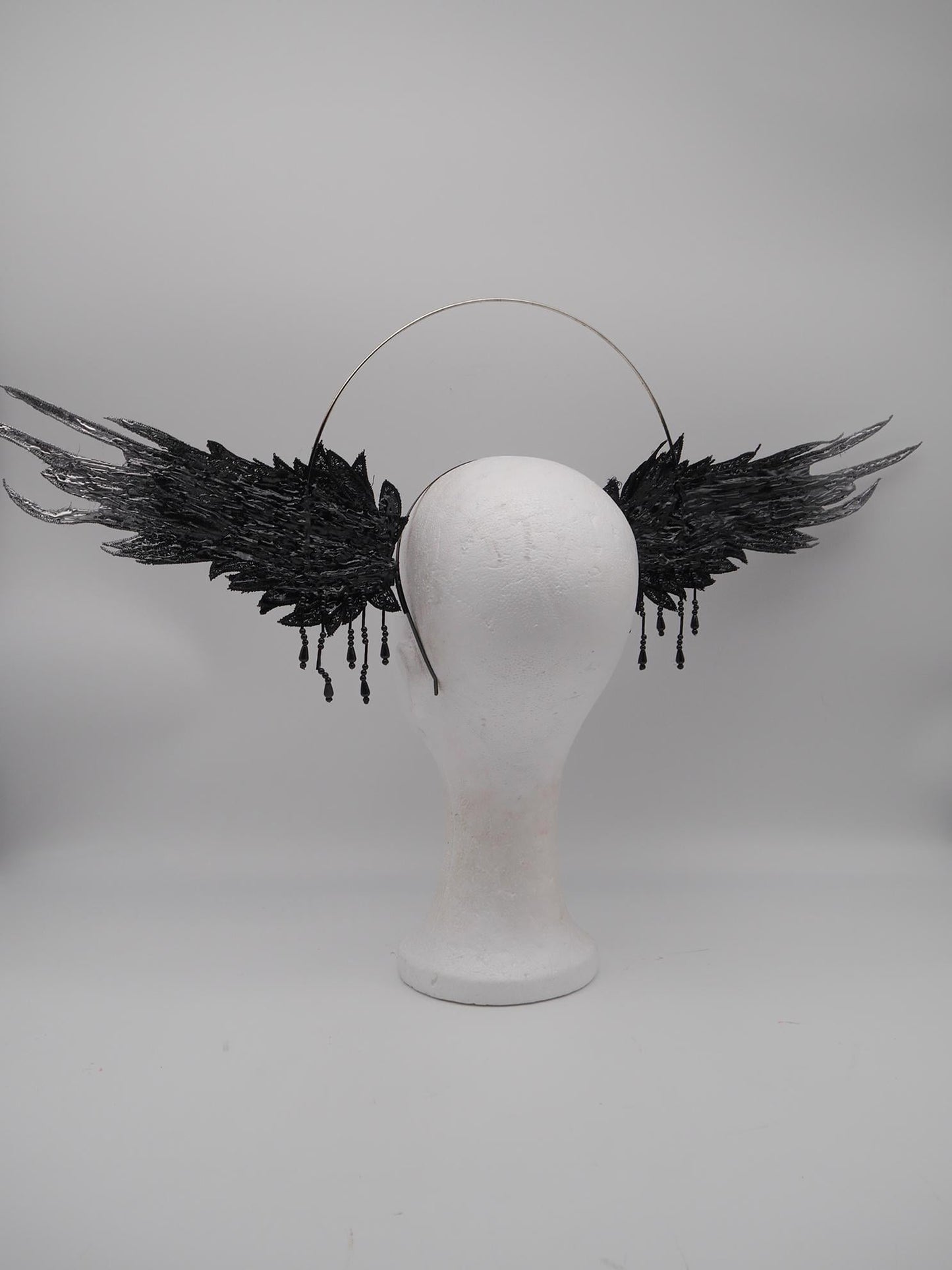 gothic Wing Headdress ~ Wing ~ Fantasy ~ Headpiece