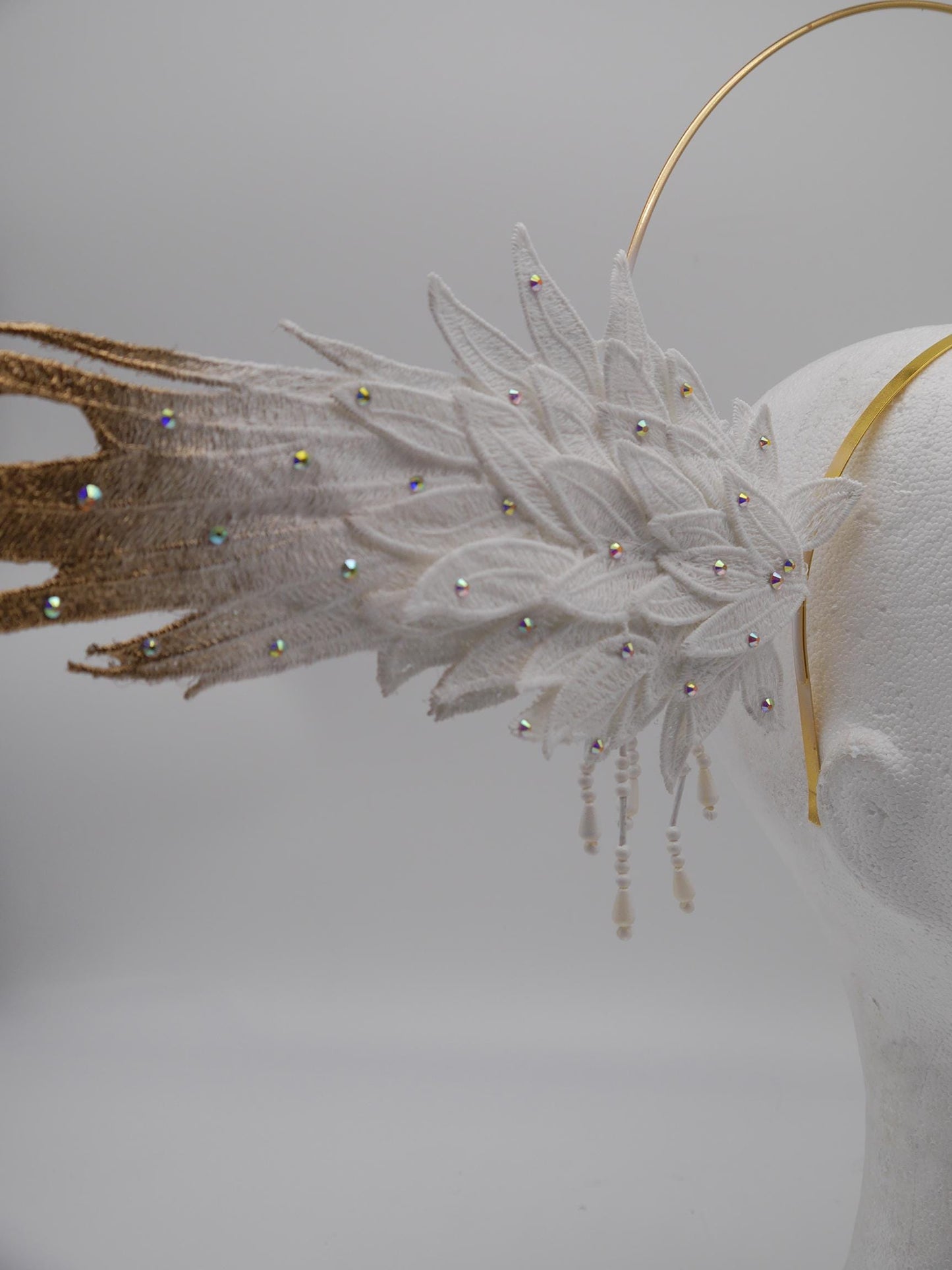 gothic Wing Headdress ~ Wing ~ Fantasy ~ Headpiece