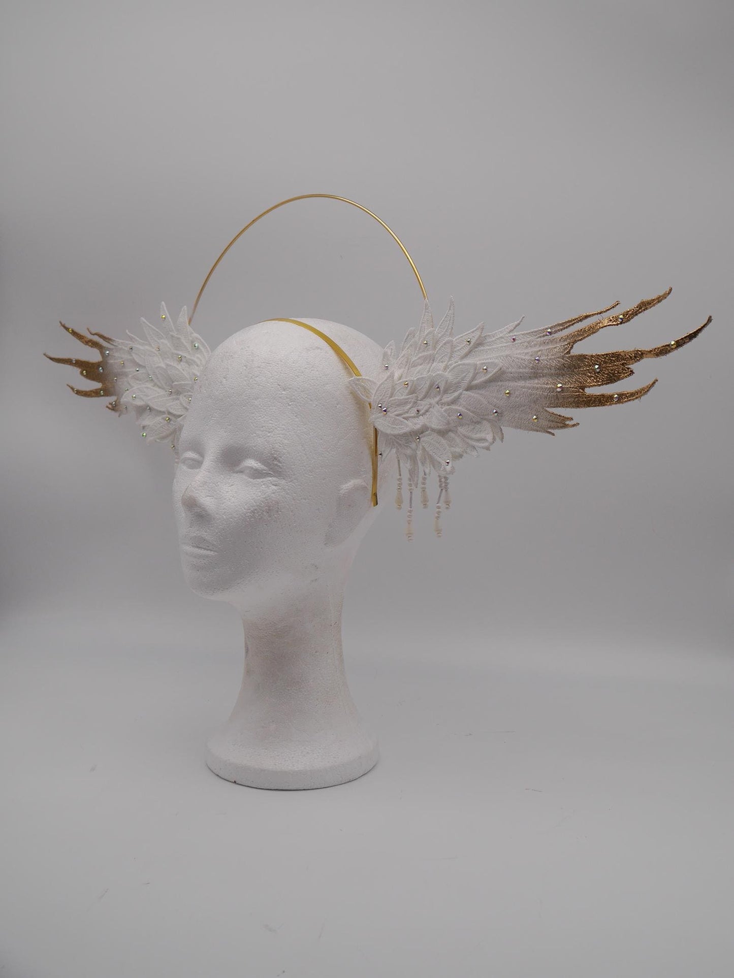 gothic Wing Headdress ~ Wing ~ Fantasy ~ Headpiece