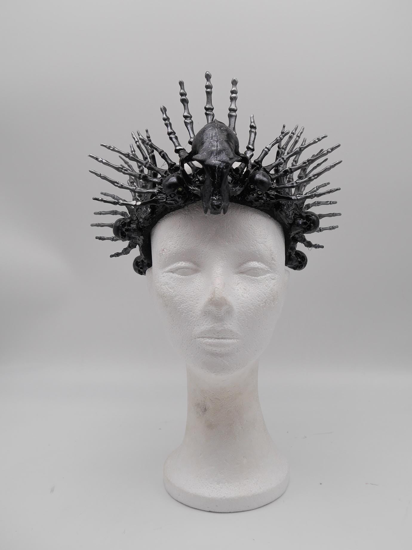 Crown of the Bone Warden ~ Schamanenkrone ~ Gothic headdress ~ Hexe ~ Wikinger ~ Schädel ~ wicca ~ Witch
