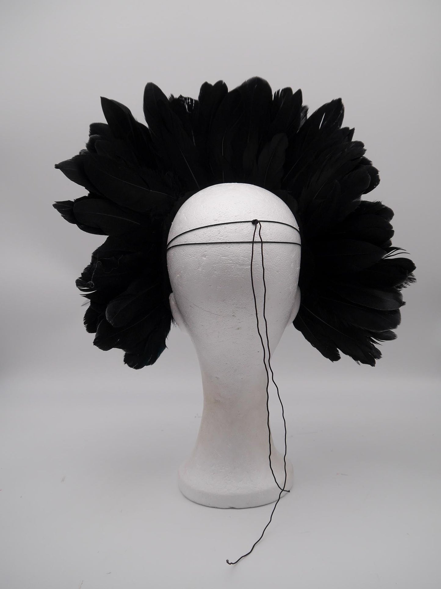 Black silver Cat Mask ~ Boho Maske ~ Headdress ~ Headpiece ~ Skull - Bones ~ wolves ~ wolf ~ Kopfschmuck