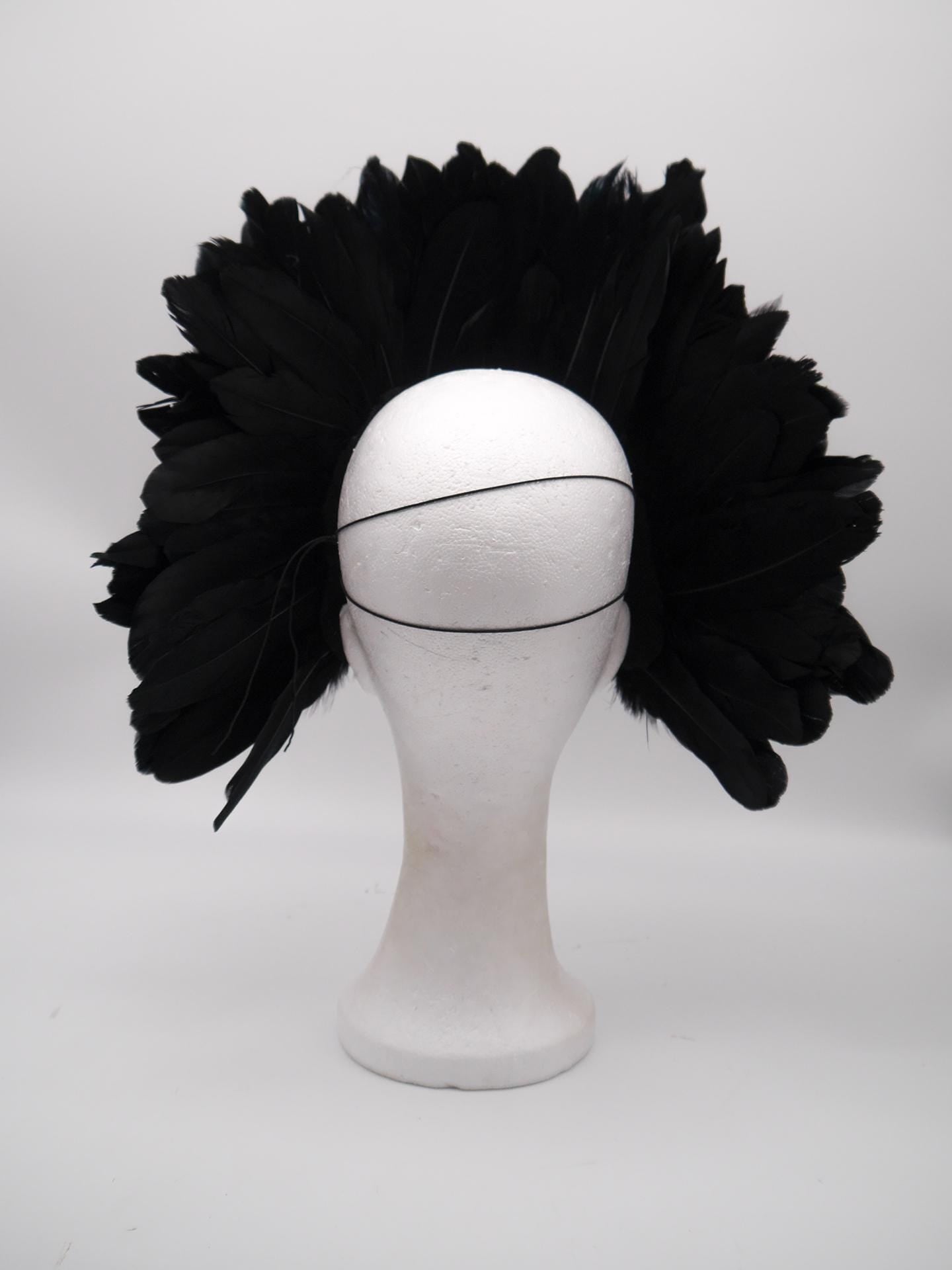 Black brown Cat Mask ~ Boho Maske