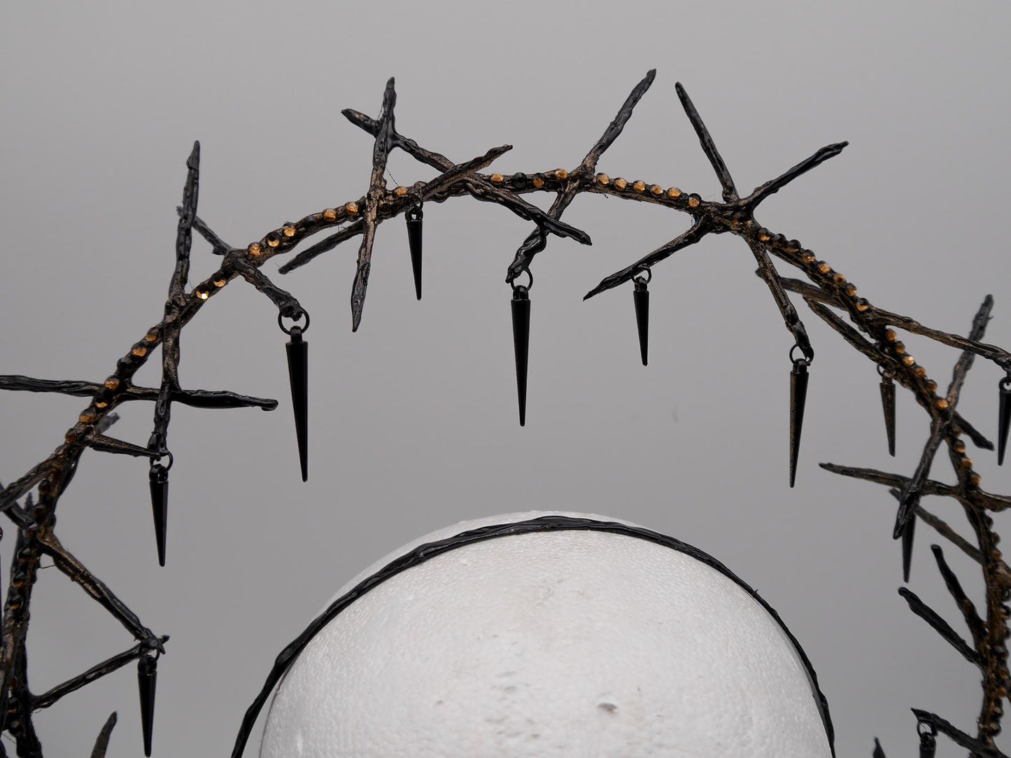 Thorn Double Halo - gothic headpiece - goth - witch - wicca - Royal gloriole - crown - Krone - Kranz -