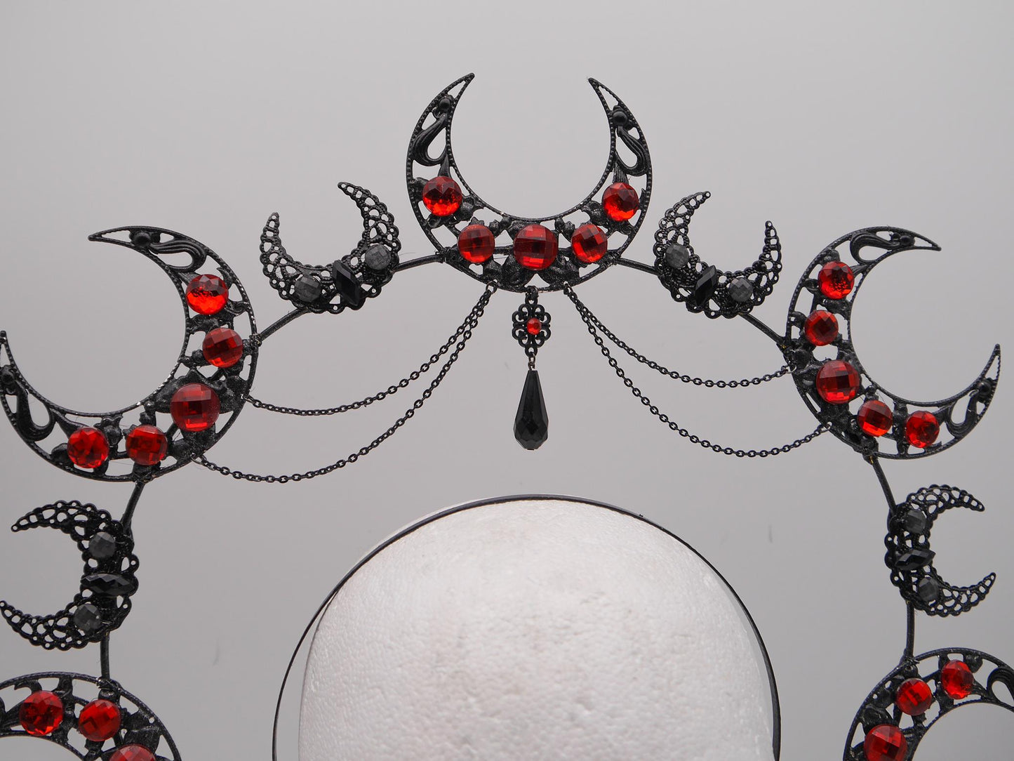Vampire Moonshine Halo ~ Gothic Crown ~ black Royal Metal ~ vampir ~ Krone ~ Kranz ~ Kopfschmuck ~ Headdress ~ Fantasy~ goth