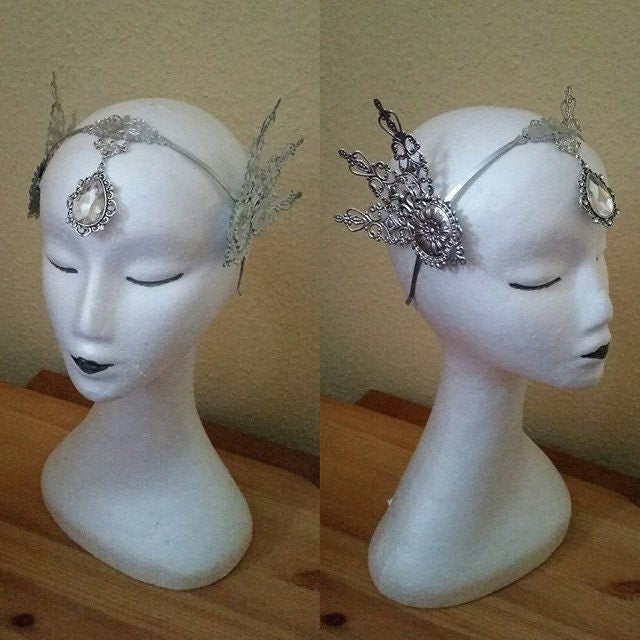 Elv Crown ~ Fantasy ~ Elf ~ Elb ~ Tiara ~ Goth ~ Gothic ~ Crown ~ Headpiece ~ Kopfschmuck ~ Headdress ~ Krone ~ cosplay