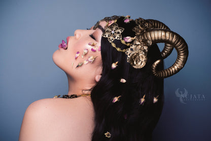 gothic Ram Headpiece