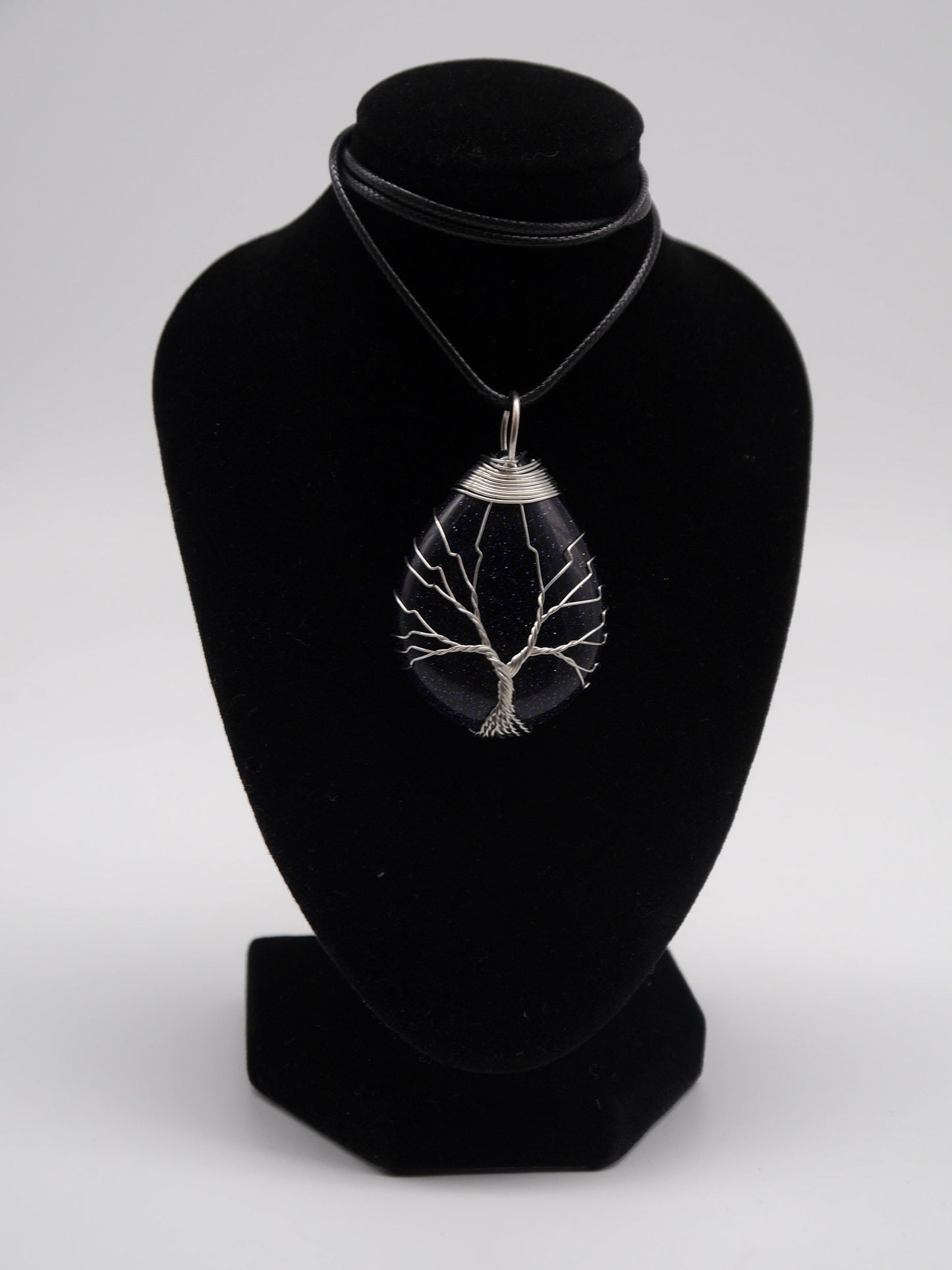 Baum des Lebens Quarz Anhänger ~ Kette ~ wicca ~ ~ Bergkristall Chakra gothic Stein goth mystik mittelalter larp Pendel Hexe Blume