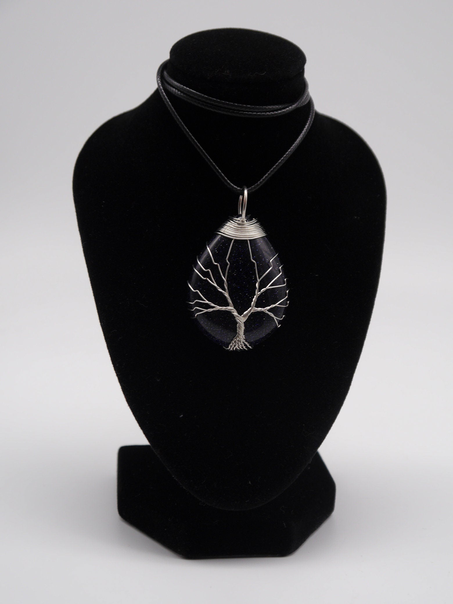 Baum des Lebens Quarz Anhänger ~ Kette ~ wicca ~ ~ Bergkristall Chakra gothic Stein goth mystik mittelalter larp Pendel Hexe Blume