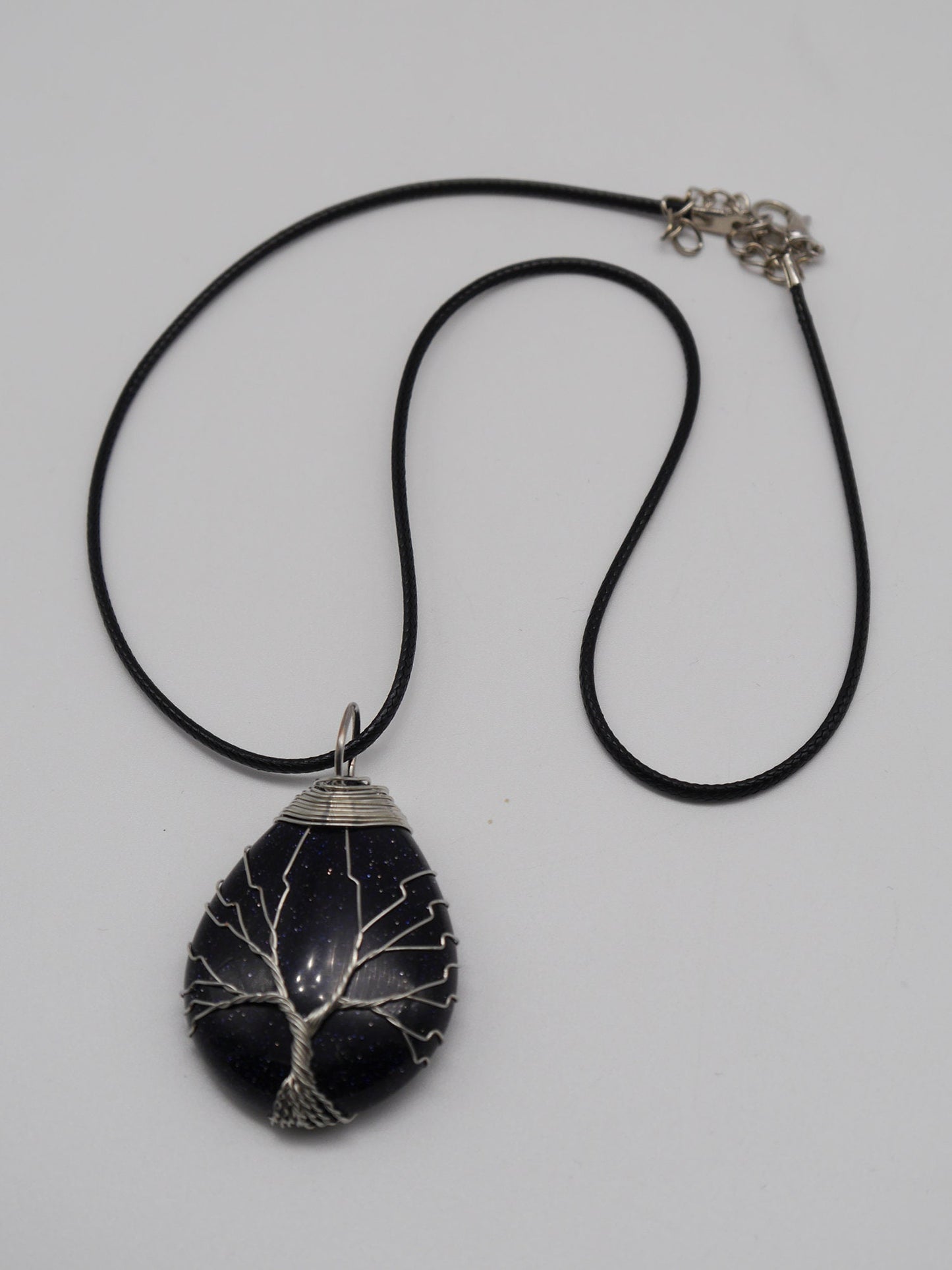 Baum des Lebens Quarz Anhänger ~ Kette ~ wicca ~ ~ Bergkristall Chakra gothic Stein goth mystik mittelalter larp Pendel Hexe Blume