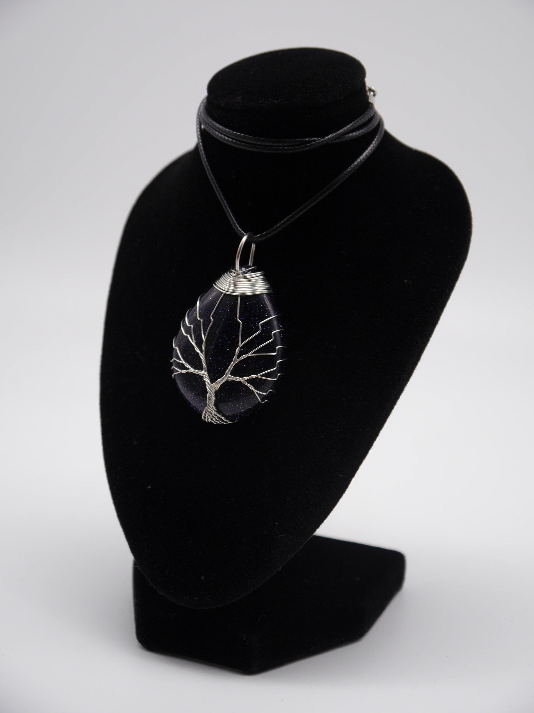 Baum des Lebens Quarz Anhänger ~ Kette ~ wicca ~ ~ Bergkristall Chakra gothic Stein goth mystik mittelalter larp Pendel Hexe Blume