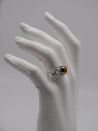 Moon Child Ring ~ Elfe ~ Elb ~ Fantasy ~ Meerjungfrau ~ verstellbar ~ Vintage style ~ Filigree silver ~ Handmade rings ~ Adjustable