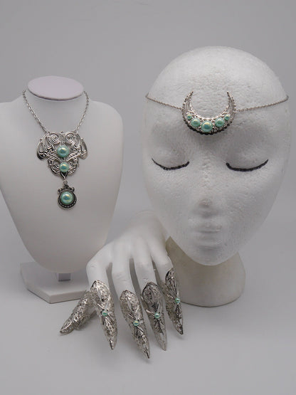 Moon Child Ring ~ Elfe ~ Elb ~ Fantasy ~ Meerjungfrau ~ verstellbar ~ Vintage style ~ Filigree silver ~ Handmade rings ~ Adjustable