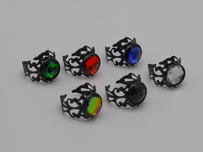 Adjustable Gothic Ring ~ Goth ~ vampir ~ wicha ~ witch ~ rings ~ jewellery ~ Vintage ~ Filigree