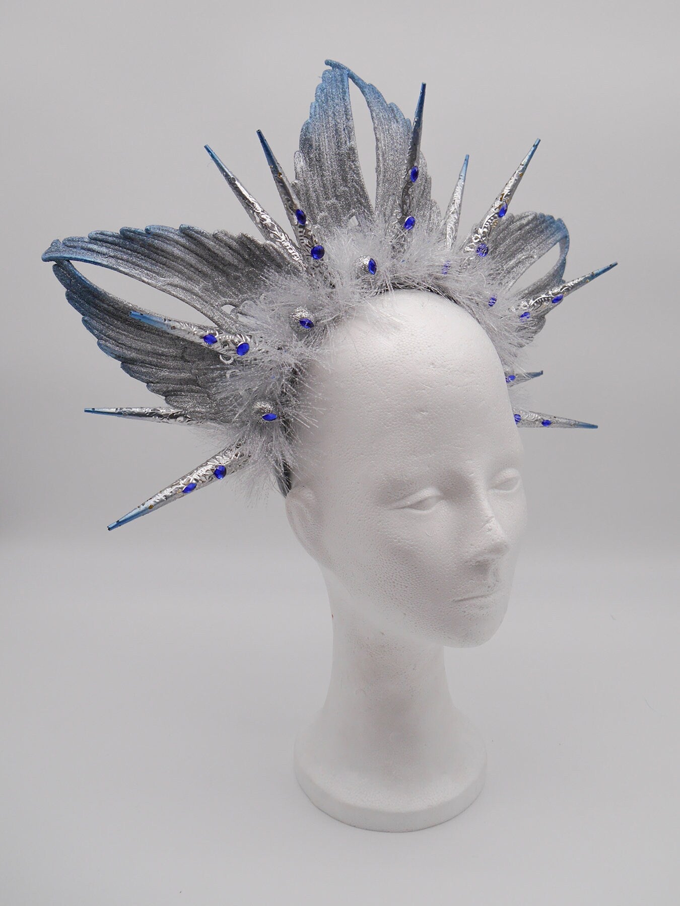 Winter Wings Headdress ~ Headpiece ~ winterwonderland ~ snow ~ ice Queen ~ Headdress ~ Winterdream