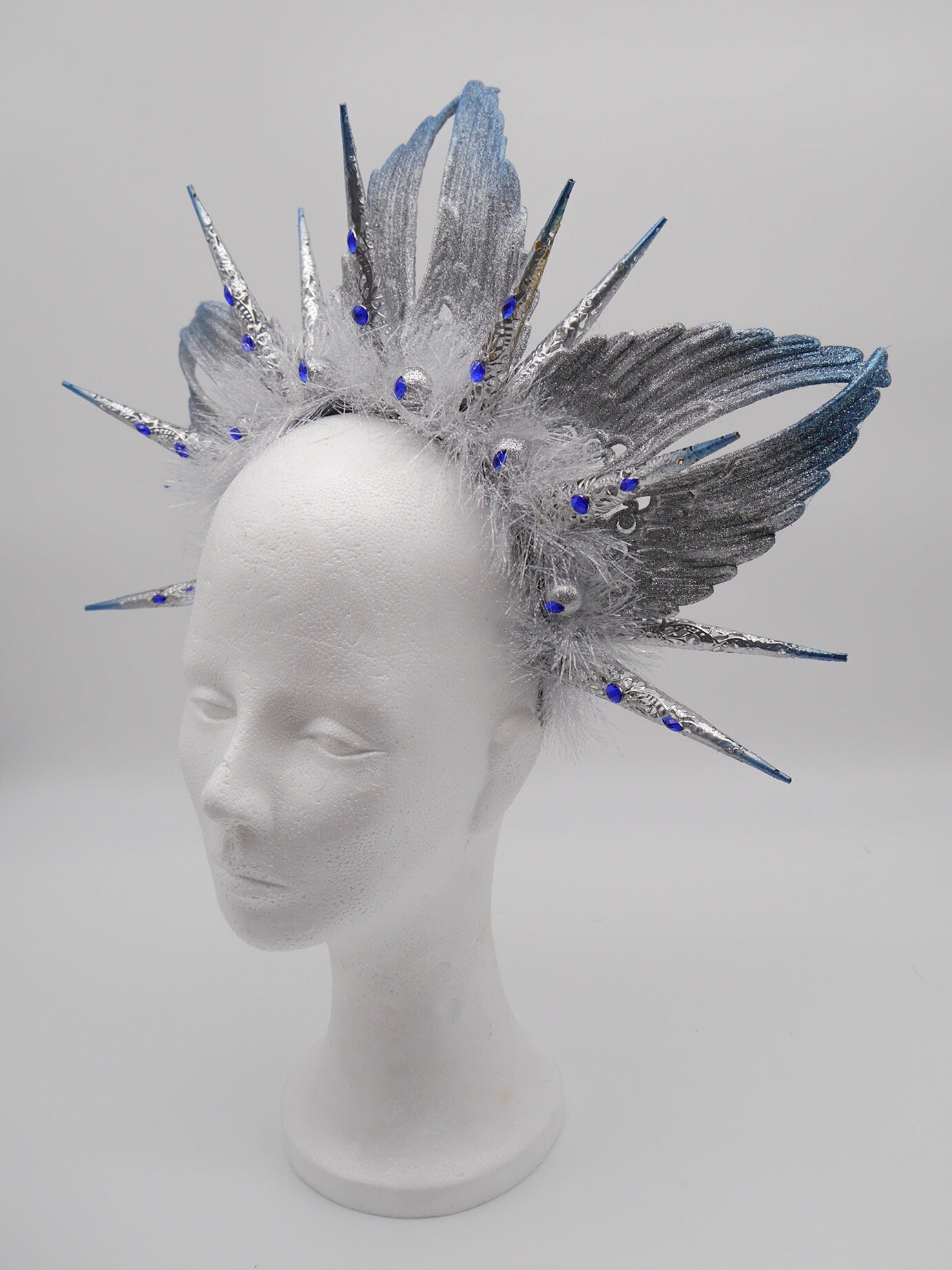 Winter Wings Headdress ~ Headpiece ~ winterwonderland ~ snow ~ ice Queen ~ Headdress ~ Winterdream