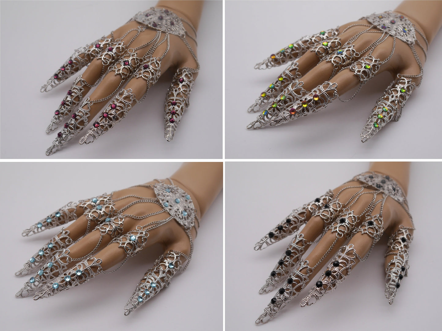 dark gothic Nails (1pc = 1 Full Hand Piece)