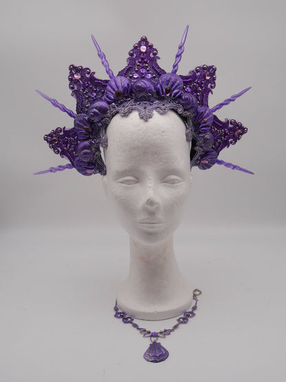 mermaid crown ~ Meerjungfrau Krone ~ Königin ~ Kopfschmuck ~ Sirene ~ Shell ~ Muschlekrone