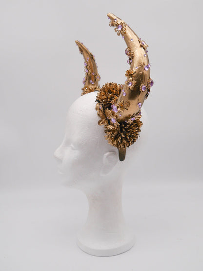 Sternzeichen Kopfschmuck ~ Stier ~ Bull Headdress ~ Gothic ~ headpiece ~ Kopfschmuck ~ Festival