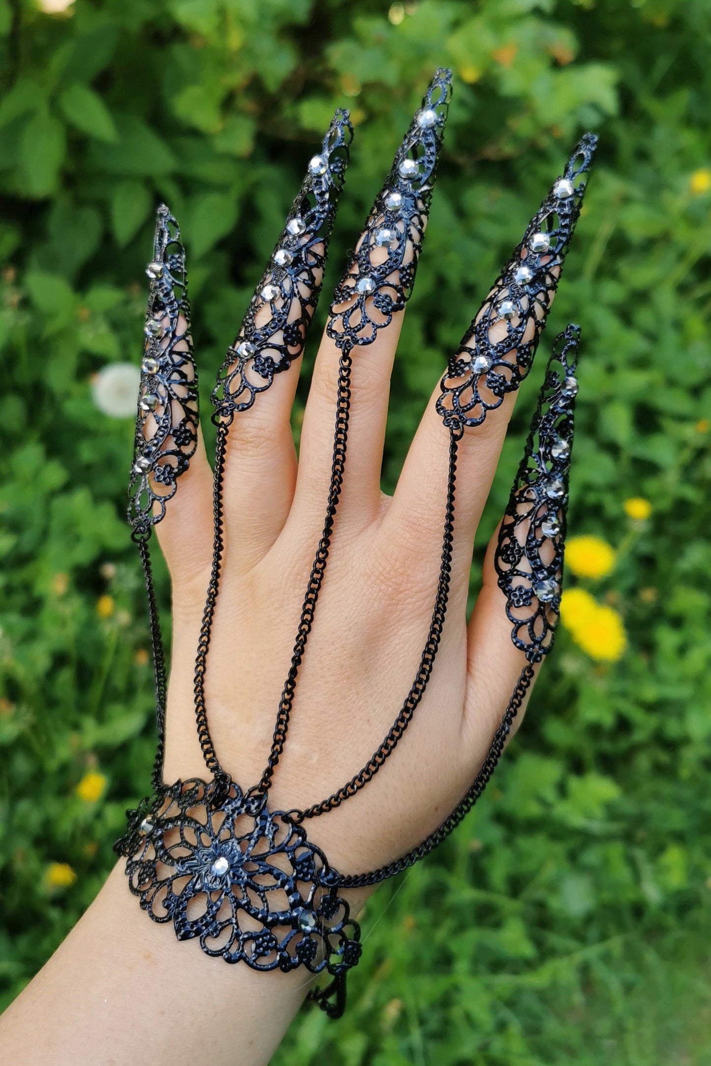 Filigree Claws Nails (1pc = 1 Full Hand Piece) ~ Nails ~ Nagel ~ Krallen ~ Ringe ~ Gothic ~ Nägel ~ Tips