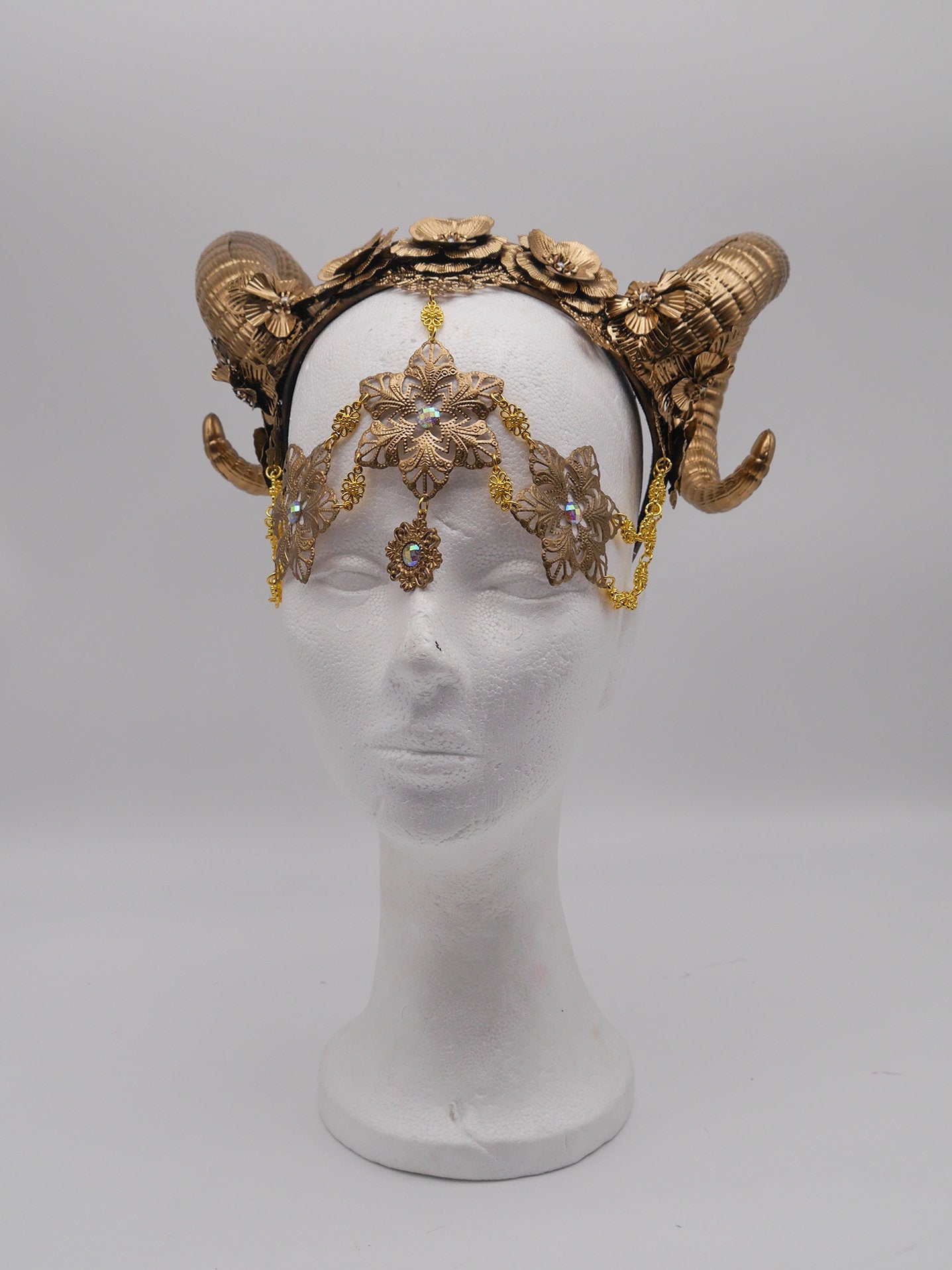 gothic Ram Headpiece ~ gothic ~ faun ~ fantasy ~ Geweih ~ Hörner ~ Widder