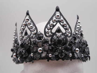 Royal Dark Gothic Crown ~ Krone ~ Metall ~ Kopfreif ~ Larp ~ Renaissance ~ Vampir ~ Hochzeit Witch ~ darkness ~ Wicca ~