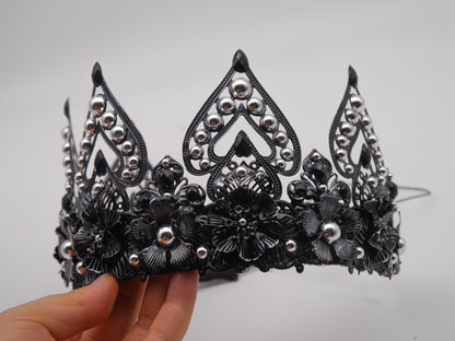 Royal Dark Gothic Crown ~ Krone ~ Metall ~ Kopfreif ~ Larp ~ Renaissance ~ Vampir ~ Hochzeit Witch ~ darkness ~ Wicca ~