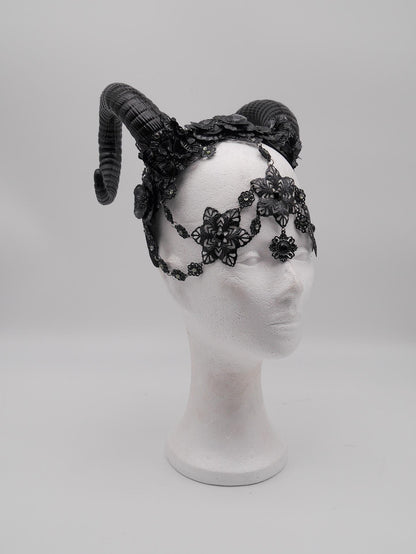 gothic Ram Headpiece ~ gothic ~ faun ~ fantasy ~ Geweih ~ Hörner ~ Widder