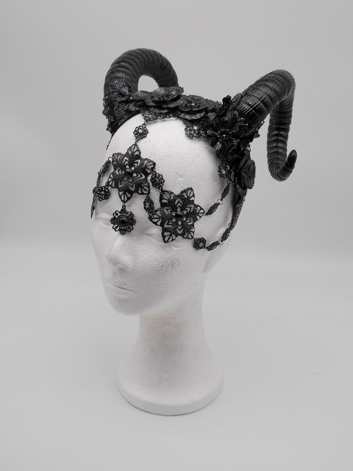 gothic Ram Headpiece