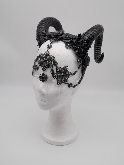 gothic Ram Headpiece
