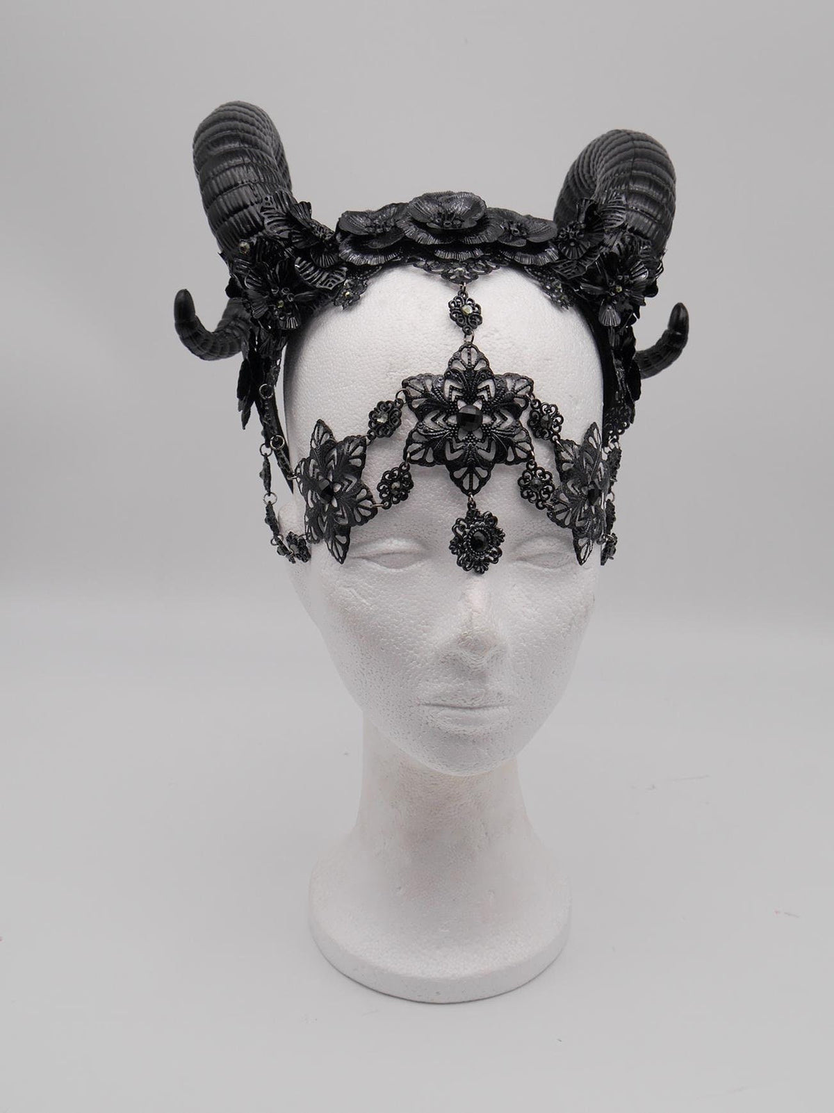 gothic Ram Headpiece
